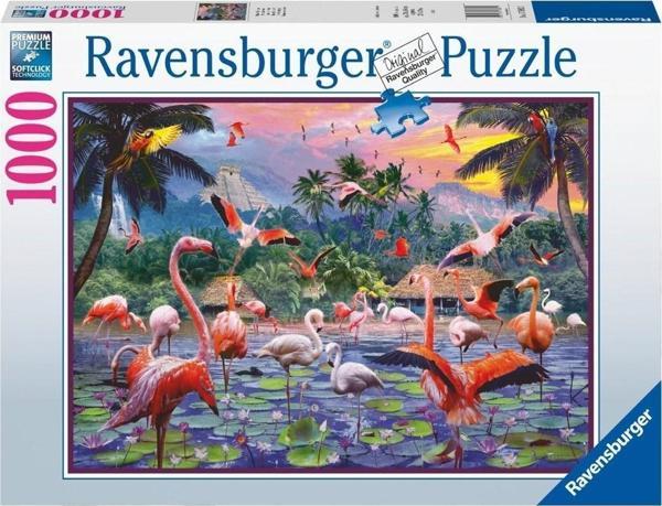 Ravensburger 170821 Ravensburger, Pembe Flamingolar - 1000 Parça Puzzle - Image 1