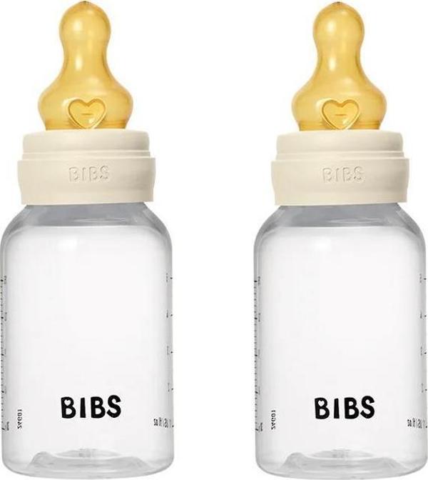 Bibs Baby PP Bott.Kauçuk İkili Biberon Ivory 150ml - Image 1