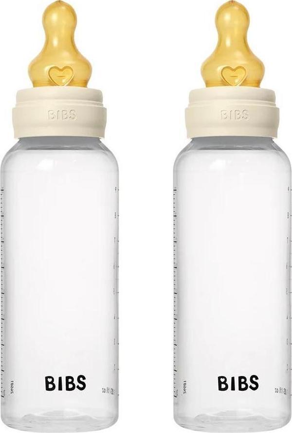 Bibs Baby PP Bott.Kauçuk İkili Biberon Ivory 270ml - Image 1