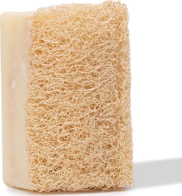 Let'Scrub Doğal Kabak Lifli Keçi Sütlü Sabun - Shea Yağı İle Zenginleştirilmiş Nem Bombası 130 Gr - Image 1