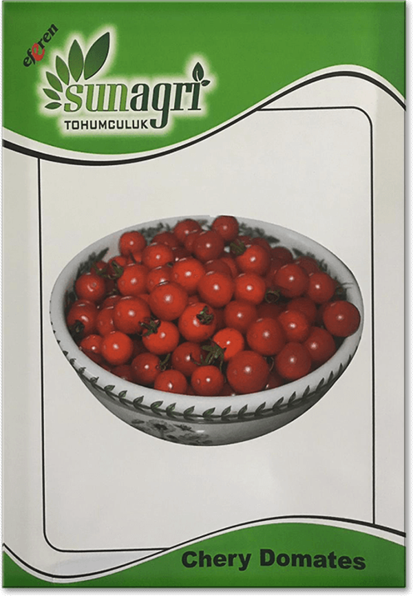 ByKurt Sunagri Cherry Domates Tohumu - Parlak Kırmızı Lezzetli Yüksek Verimli Askıya Uygun - Image 1