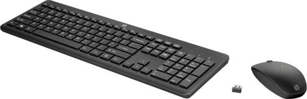 HP 230 18H24AA Kablosuz Klavye+ Mouse Set 2.4Ghz (2 x AAA keyboard; 1 x AA Mouse) Siyah - Image 1