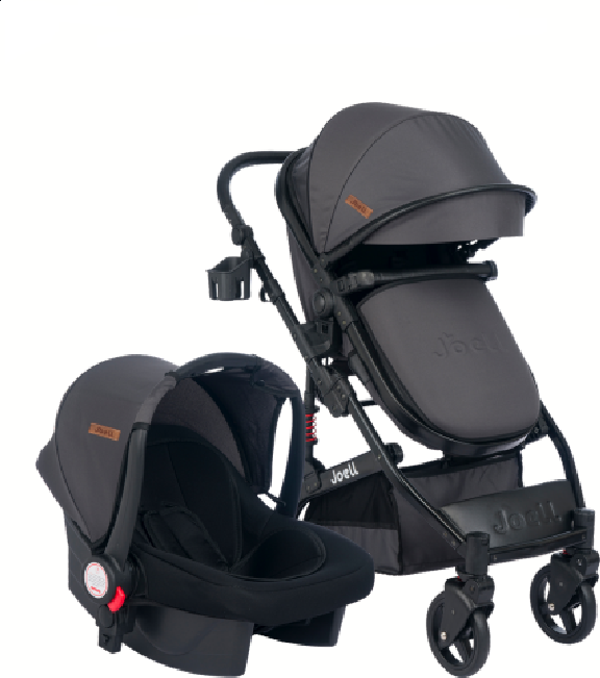 Joell 1713 Truva Travel Sistem Bebek Arabası Siyah Füme - Image 1