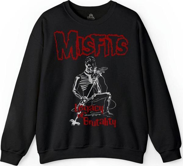 The Misfits Legacy Of BrutAlity Punk Rock Müzik Baskılı Sweatshirt - Image 1