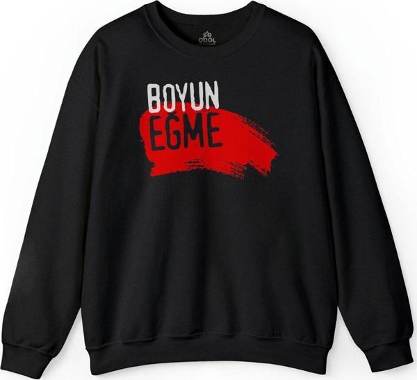 Boyun Eğme Diren Gezi Eylem Direniş Protesto Baskılı Sweatshirt - Image 1