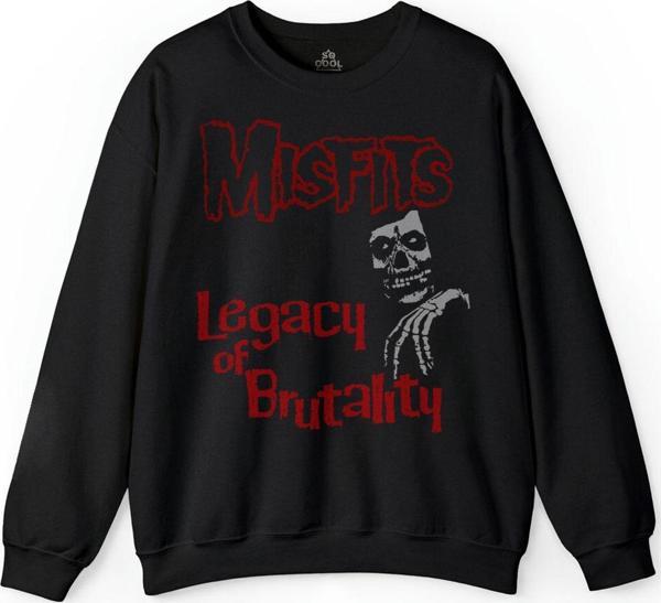 The Misfits Legacy Of BrutAlity Punk Rock Baskılı Sweatshirt - Image 1