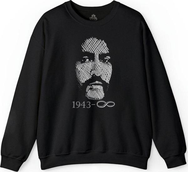Barış Manço Silüet Resimli  Baskılı Sweatshirt - Image 1