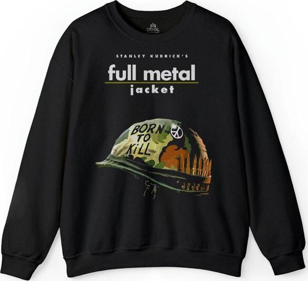 Full Metal Jacket Stanley Kubricks New Fma Baskılı Sweatshirt PSW01S-1292 - Image 1