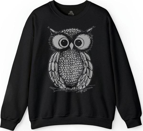 Ovoxo Baykuş Owl Gang Hip Hop Music Baskılı Sweatshirt - Image 1