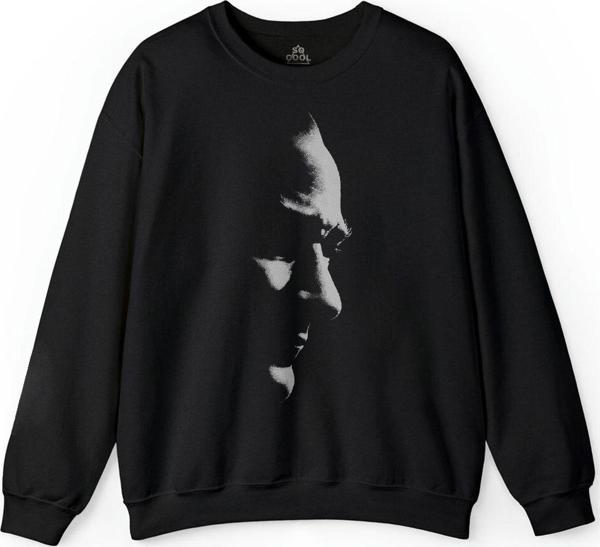 Gazi Mustafa Kemal Atatürk 10 Kasım Fikirler Ölmez Baskılı Sweatshirt - Image 1