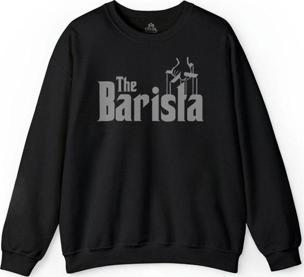 The Barista Godfather Coffee Kahve Espresso Baskılı Sweatshirt - Image 1