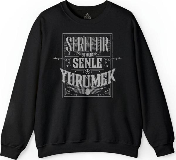 Baskılı Şampiyon Şereftir Senle Yürümek 2018 Baskılı Sweatshirt - Image 1