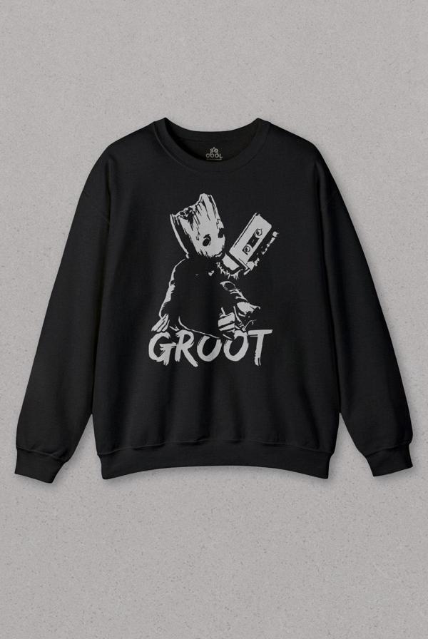 Unisex Sweatshirt I Am Groot Guardians Of The Galaxy 2 Baskılı Sweat - Image 1