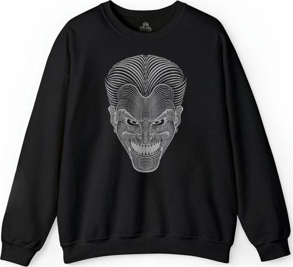 New Batman Dark KNight Kara Şovalye Yeni Joker Baskılı Sweatshirt - Image 1
