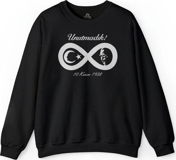 Gazi Mustafa Kemal Atatürk 1881 10 Kasım 1938 Baskılı Sweatshirt - Image 1