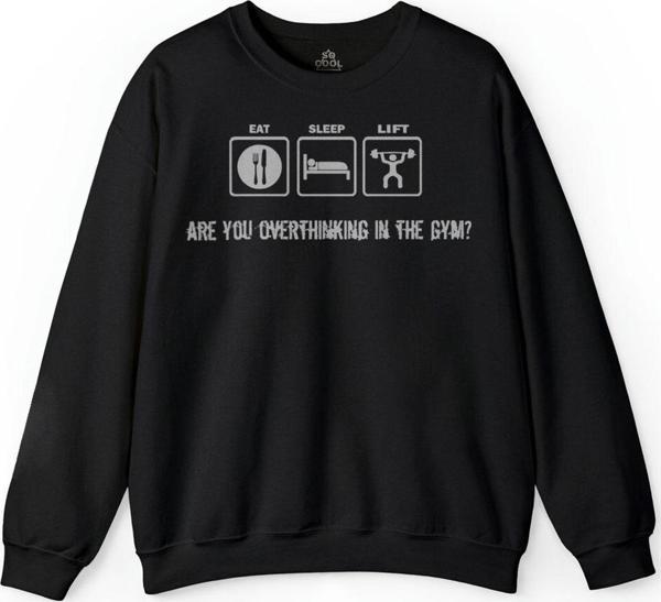 Eat Sleep Lıft Gym Bodybuilding Fitness Spor Baskılı Sweatshirt - Image 1