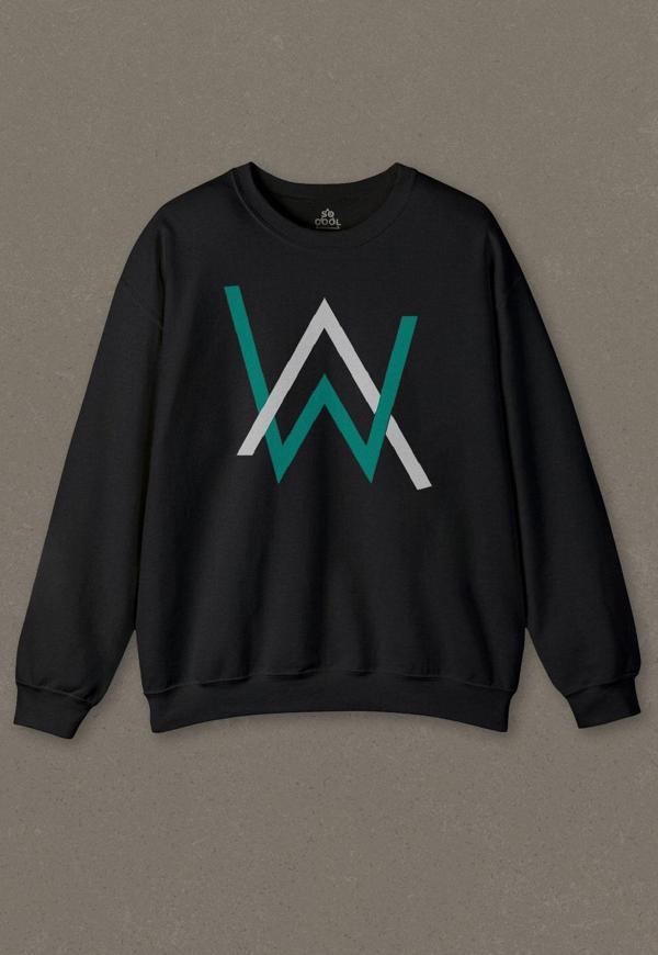 Siyah Sweatshirt Alan Walker Electro House Music Müzik DJ Dans Baskılı Unisex Sweat - Image 1