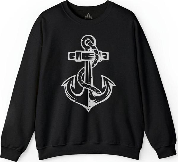 Yelken Demir Çapa Anchor Baskılı Sweatshirt PSW01S-1200 - Image 1