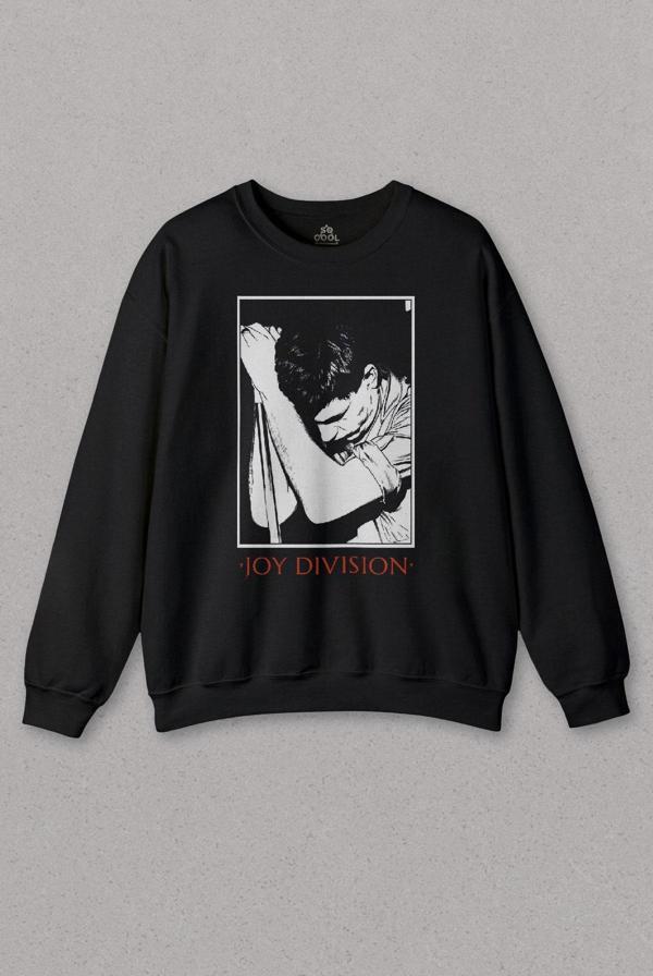 Unisex Sweatshirt Joy Division Ian Curtis 90S Rock Punk Uk Baskılı Sweat - Image 1