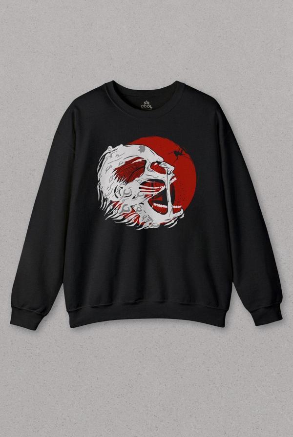 Unisex Sweatshirt Attack Of Tittan Anime Japanese Japonca Dizi Baskılı Sweat - Image 1