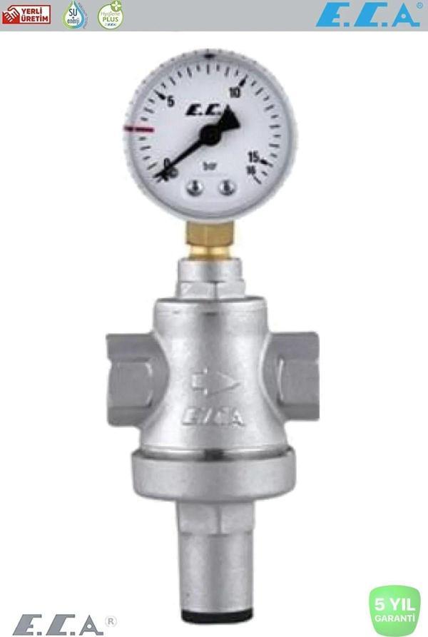 ECA 3/4 Manometreli Basınç Düşürücü Valf Pistonlu - Image 1