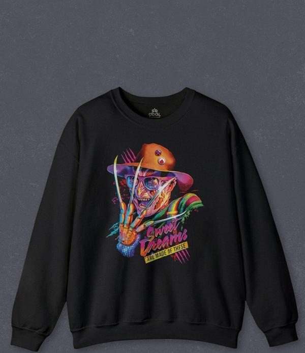 Unisex Sweatshirt Freddy Krueger Sweet Dreams Halloween Cadılar Bayramı Baskılı Sweat - Image 1