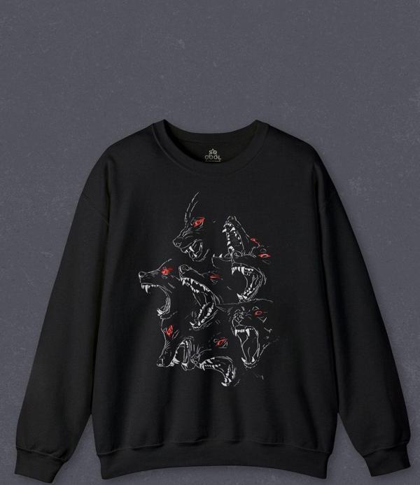 Unisex Sweatshirt Dog Resist Köpek Baskılı Sweat - Image 1