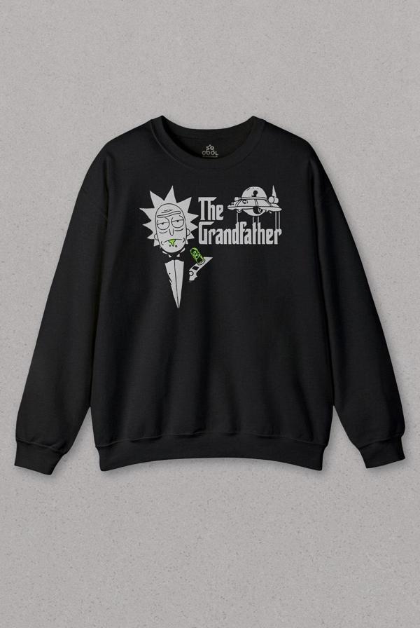 Unisex Sweatshirt The Godfather Grandfather  Suit Baskılı Sweat - Image 1