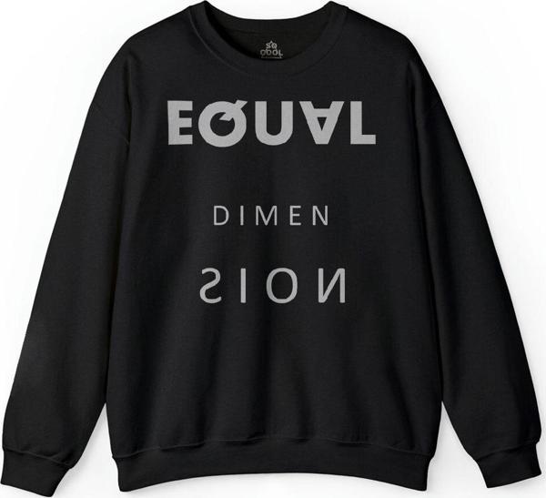 Equal Dimen sion Dimensions Baskılı Sweatshirt - Image 1