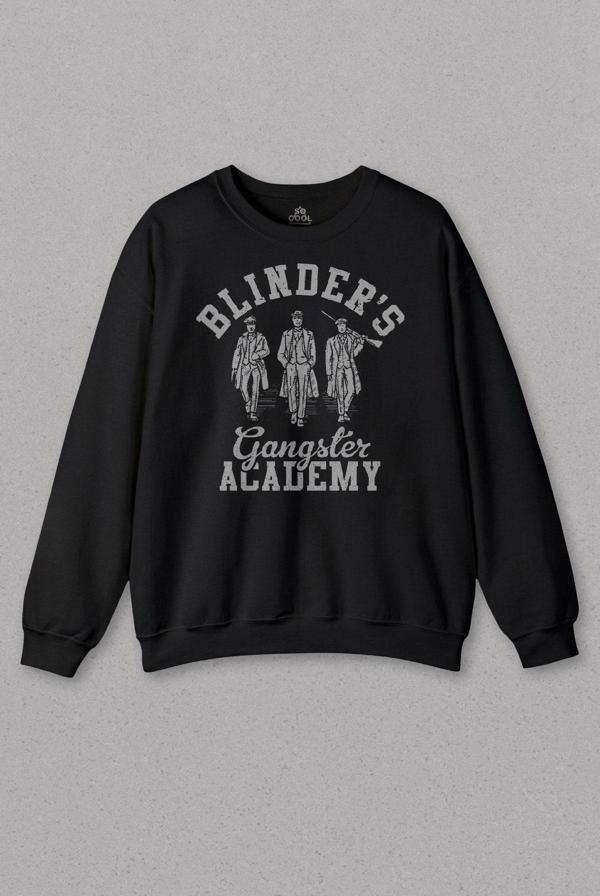 Unisex Sweatshirt Peaky Blinders Gangster Academy Dizi Baskılı Sweat - Image 1