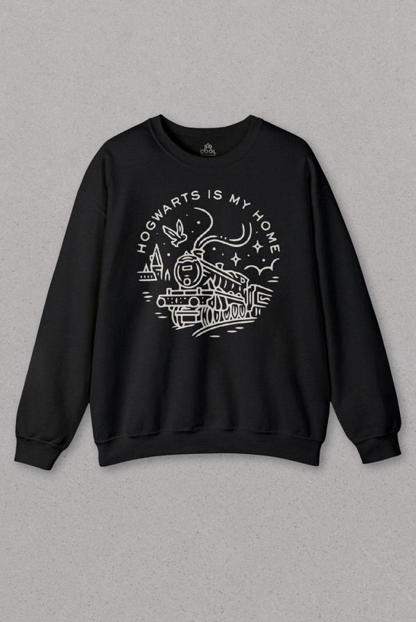 Unisex Sweatshirt Tren Potterhead Hogwarts Magic Baskılı Sweat - Image 1