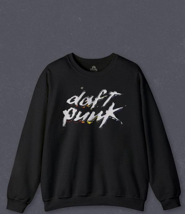 Unisex Sweatshirt Daft Punk Müzik Get Lucky Music Baskılı Sweat PSW01S-4156 - Image 1