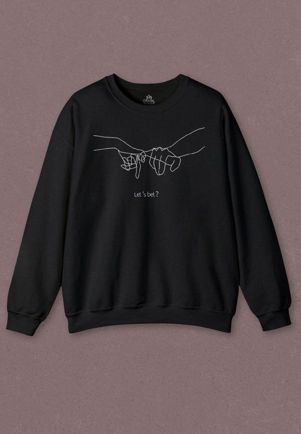 Unisex Sweatshirt İddia Sevgili Minimal Baskılı Sweat - Image 1