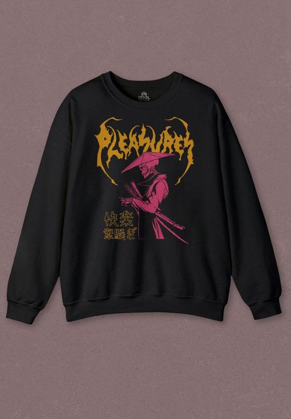 Unisex Sweatshirt Pleasures Samurai Japan Samuray Japon Baskılı Sweat - Image 1