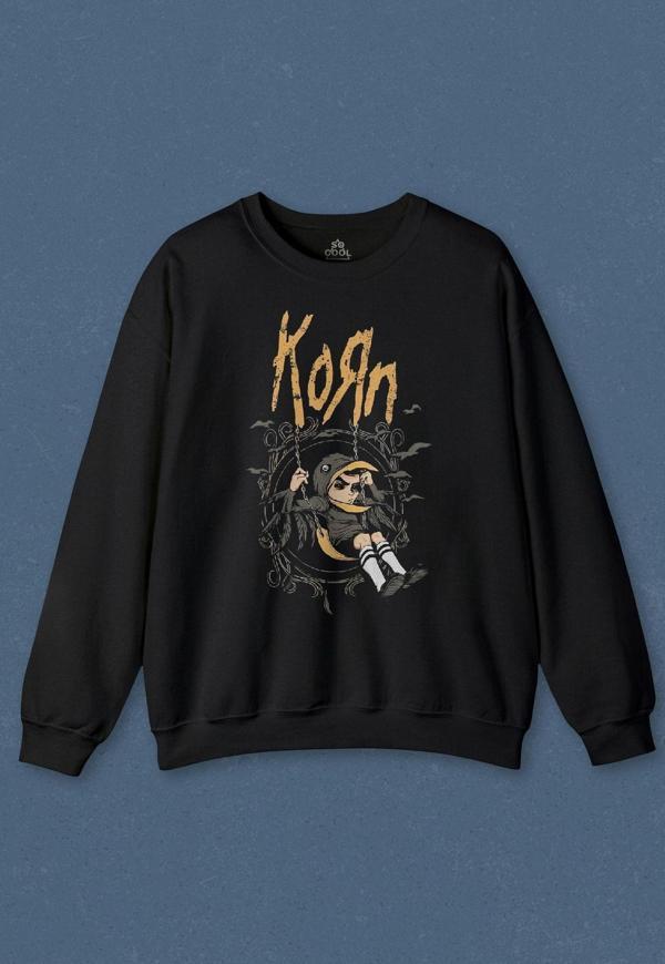 Unisex Sweatshirt Korn Metal Rock Müzik Baskılı Sweat - Image 1