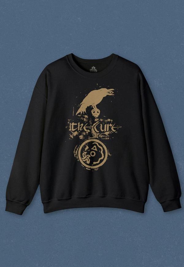 Unisex Sweatshirt The Cure Crown Music Rock Baskılı Sweat - Image 1