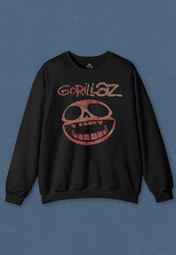 Unisex Sweatshirt Gorillaz Rock Music Müzik Baskılı Sweat - Image 1