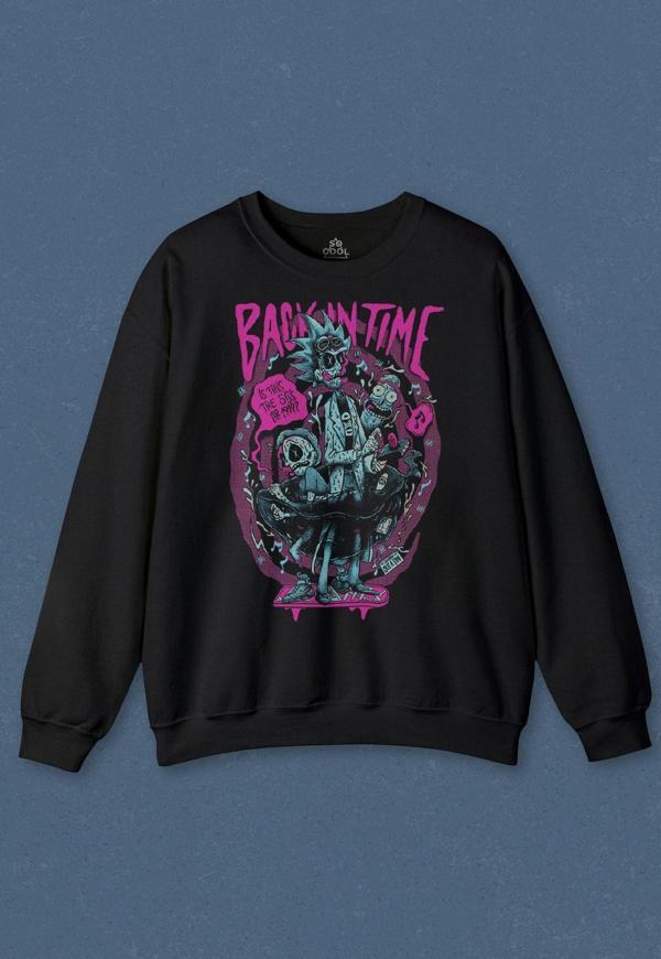 Unisex Sweatshirt Back To The Future Bilim Dizi Film Baskılı Sweat  - Image 1