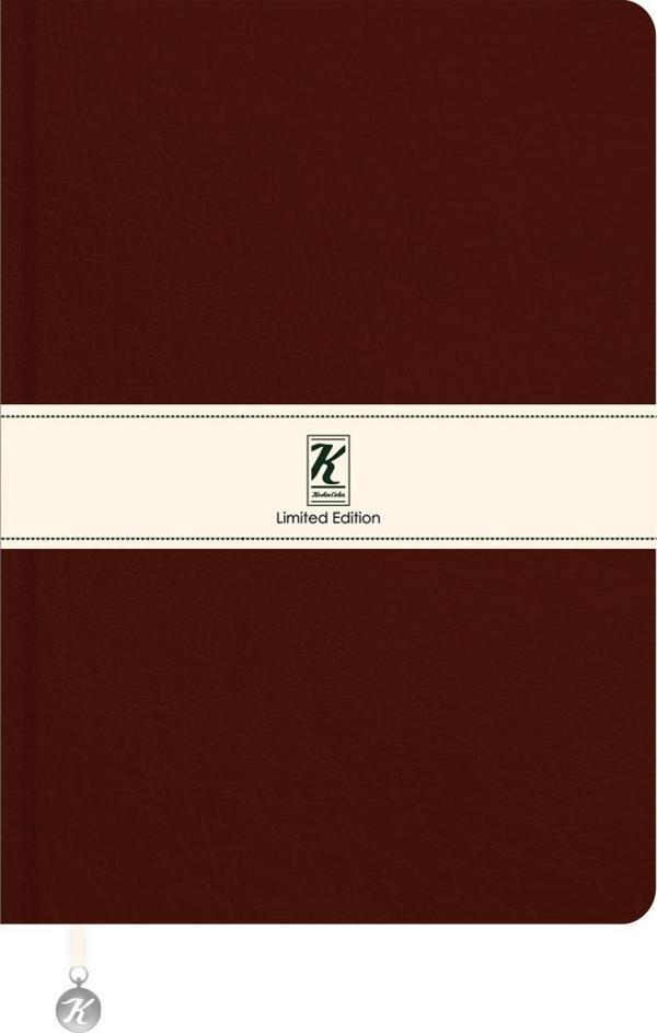 A5 Çizgili Termo deri ve Esnek Kapak Limited Edition Defter - Kahverengi - Image 1