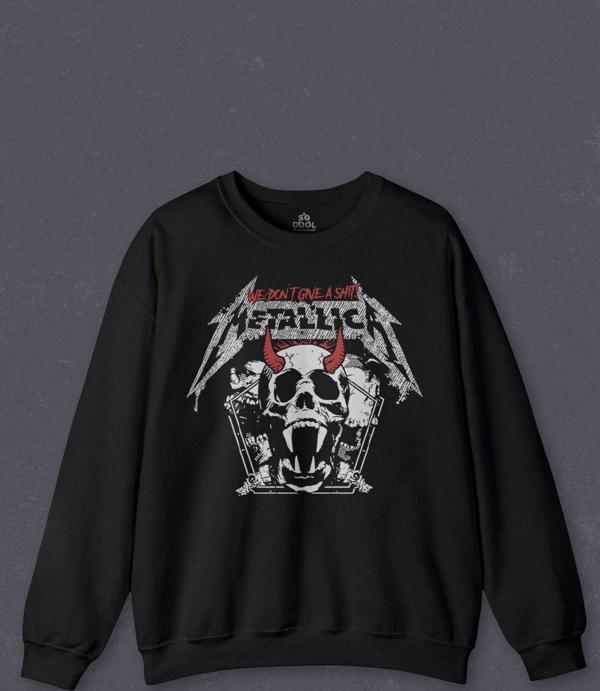 Unisex Sweatshirt Metallica Baskılı Sweat - Image 1