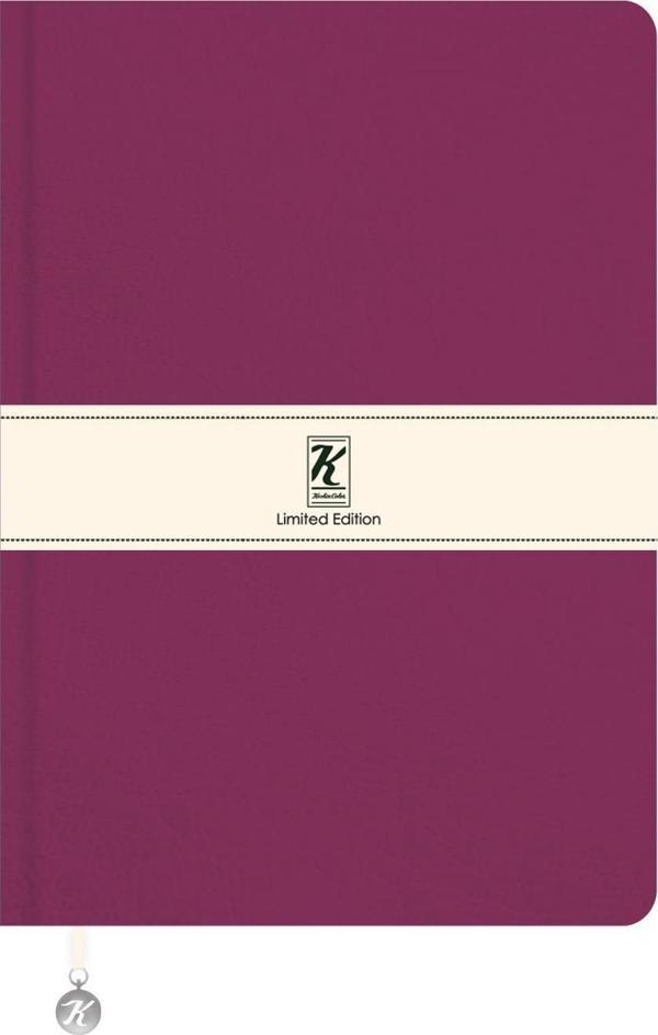 A5 Çizgili Termo deri ve Esnek Kapak Limited Edition Defter - Mor - Image 1