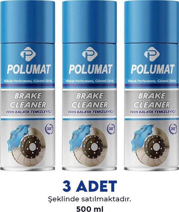 Polumat Fren Balata Temizleme Spreyi 3'lü Paket - Image 1