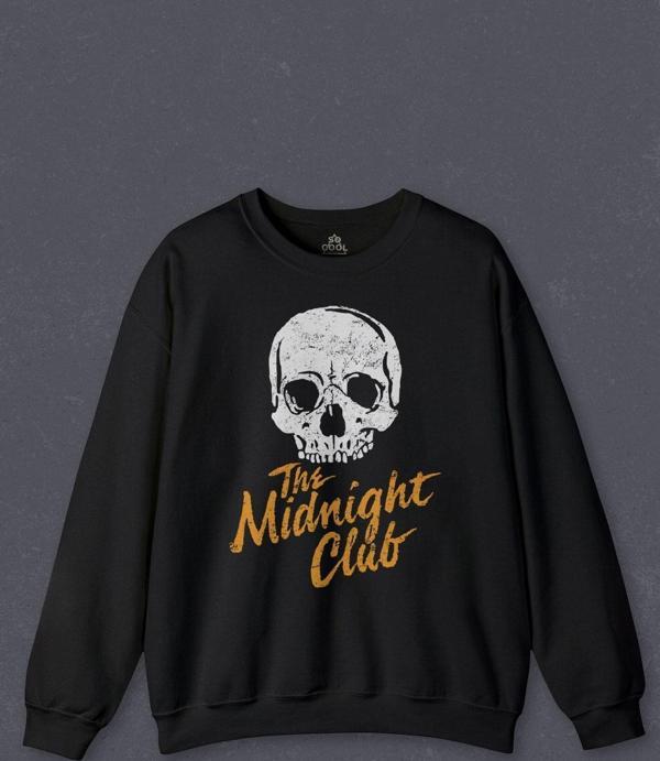 Unisex Sweatshirt The Midnight Club Logo Kuru Kafa Dizi Baskılı Sweat - Image 1