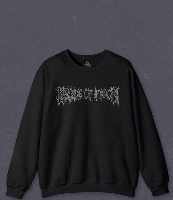 Unisex Sweatshirt Cradle Of Filth Black Metal Gotik Gothic Goth Music Baskılı Sweat - Image 1