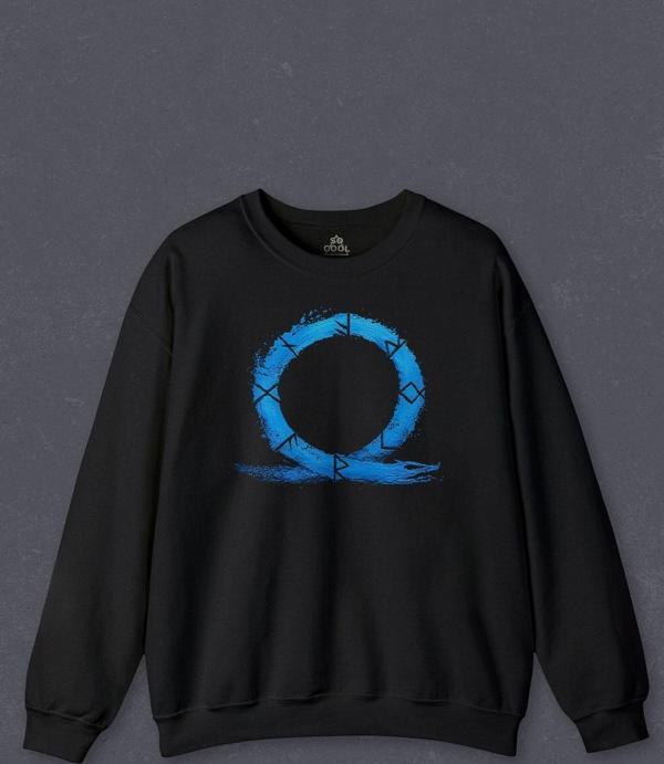 Unisex Sweatshirt God of War Ragnarok Oyun Gamer Baskılı Sweat - Image 1
