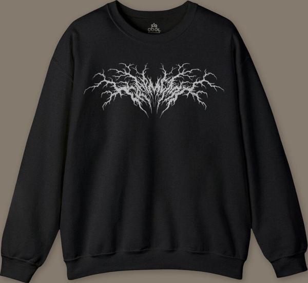 Trap Metal Hip Hop Rap Music Müzik Trapmetal Baskılı Siyah Baskılı Sweatshirt - Image 1