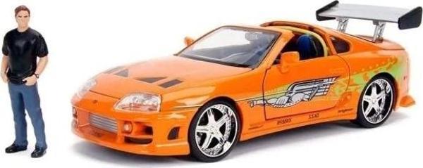 Jada 1:24 Diecast 1995 Toyota Supra  Brian O'Conner Figürü - Image 1
