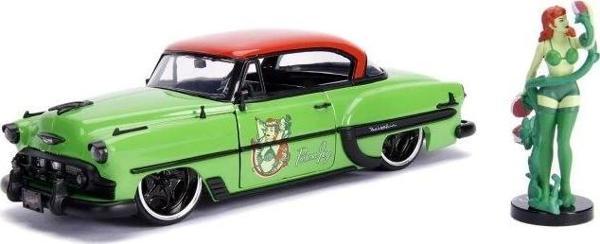 JADA Toys DC Comics Poison Ivy ve 1953 Chevy Bel Air Pres Döküm Araba - Image 1