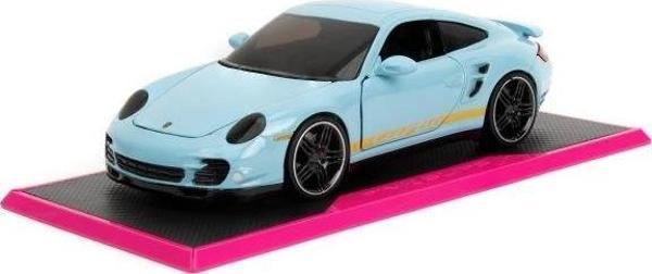 Jada Toys Pembe Slips 1:24 W4 Porsche 911 Turbo (997) Döküm Araba - Image 1
