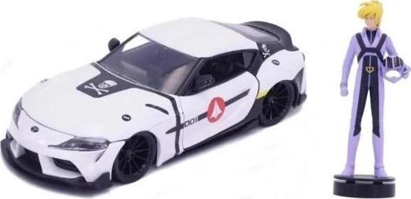 Robotech 2020 Toyota Supra Döküm Araba ve Roy Focker Figürü - Image 1